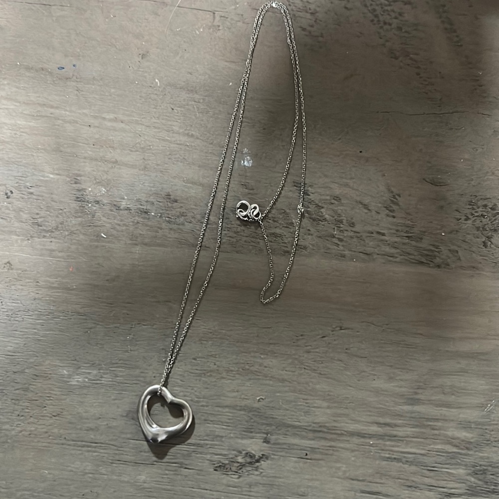 Tiffany & co silver heart necklace (chain not tiffany)